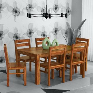 Erica Dining Set 6 Seater (Rectangle Table)