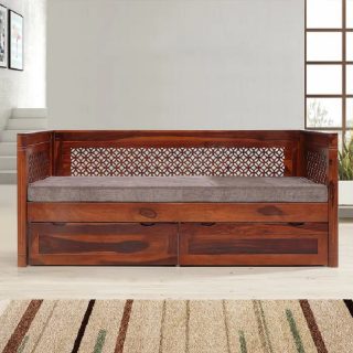 Hampton Solidwood 3 Seater Diwan with 2 Drawer