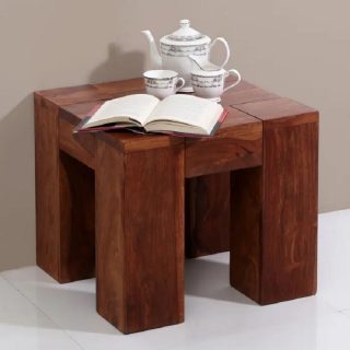 Harlan Solidwood End Table- Walnut
