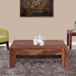 Nexon Solid Wood Coffee Table-Walnut