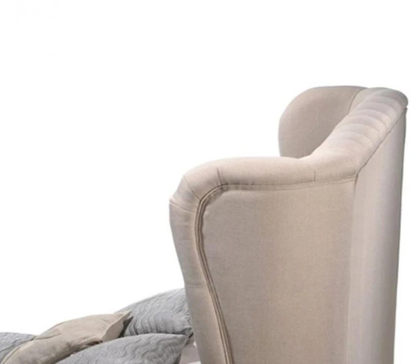 Pisa Upholstered Fabric Double Bed with Storage - Image 2