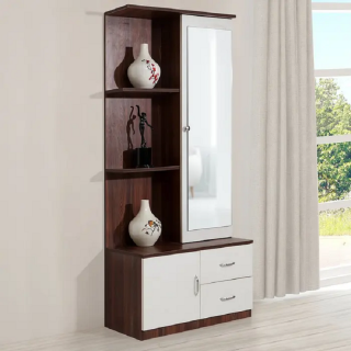 Waldo Engineerwood Dresser Mirror in Walnut Color