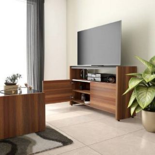 Harmony Engineered Wood TV Entertainment Unit (Walnut Finish)