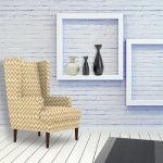 Jakobi High Back Wing Chair - Mustard