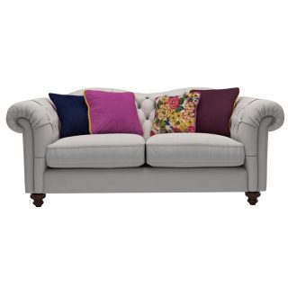 Semi Chester 3 Seater Sofa (Mushroom)