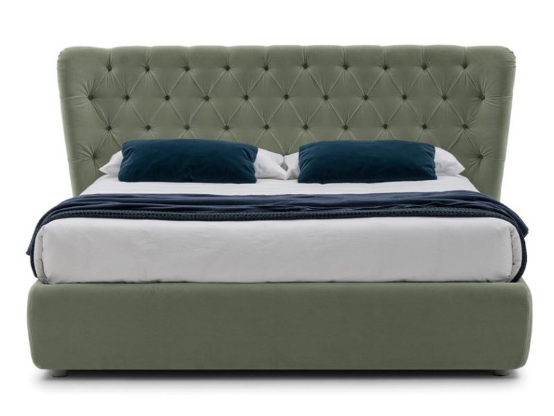 Selene Storage bed with tufted headboard - Image 5